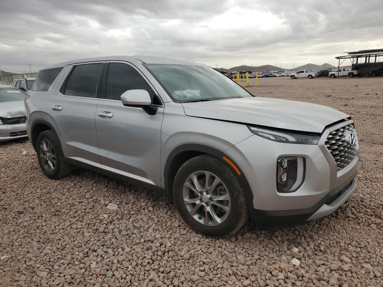 2021 Hyundai Palisade VIN KM8R14HE0MU281366 Copart auction photo, front end damage thumbnail 4