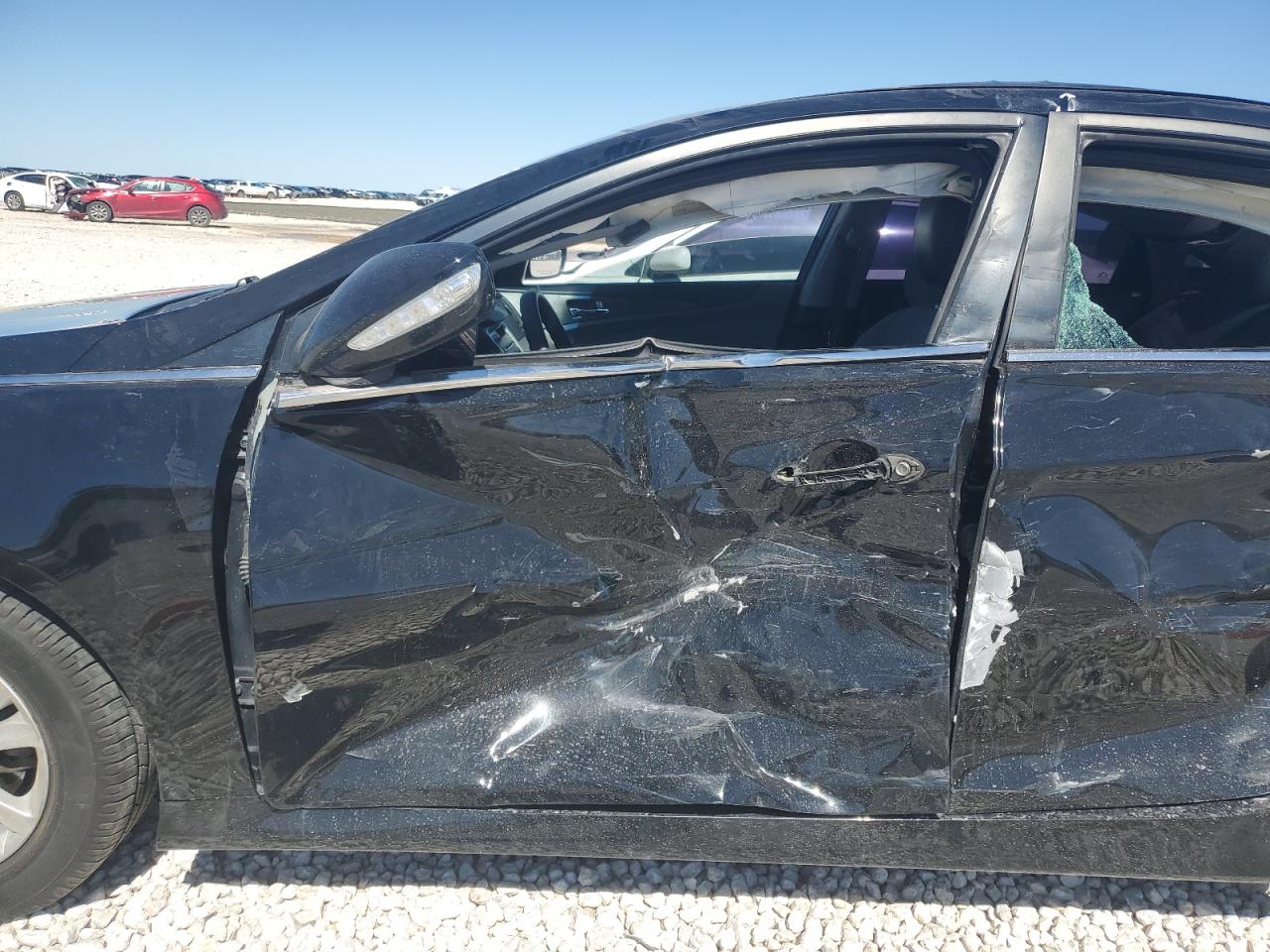 2014 Hyundai Sonata VIN 5NPEB4ACXEH921121 Copart auction photo, side / minor dent/scratches damage thumbnail 7