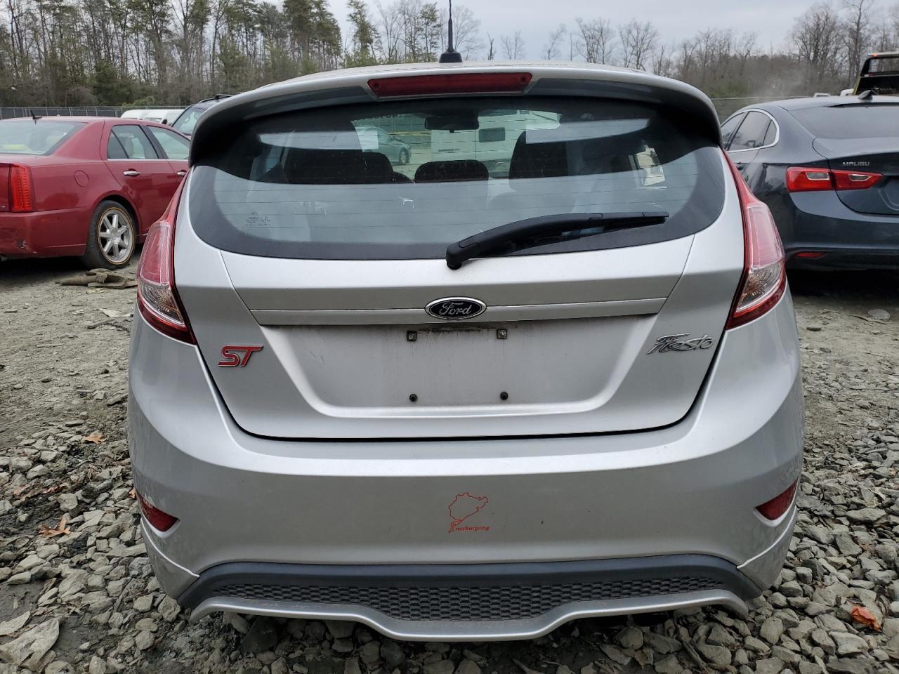 2014 Ford Fiesta VIN 3FADP4GXXEM219906 Copart auction photo, side / front end damage thumbnail 6