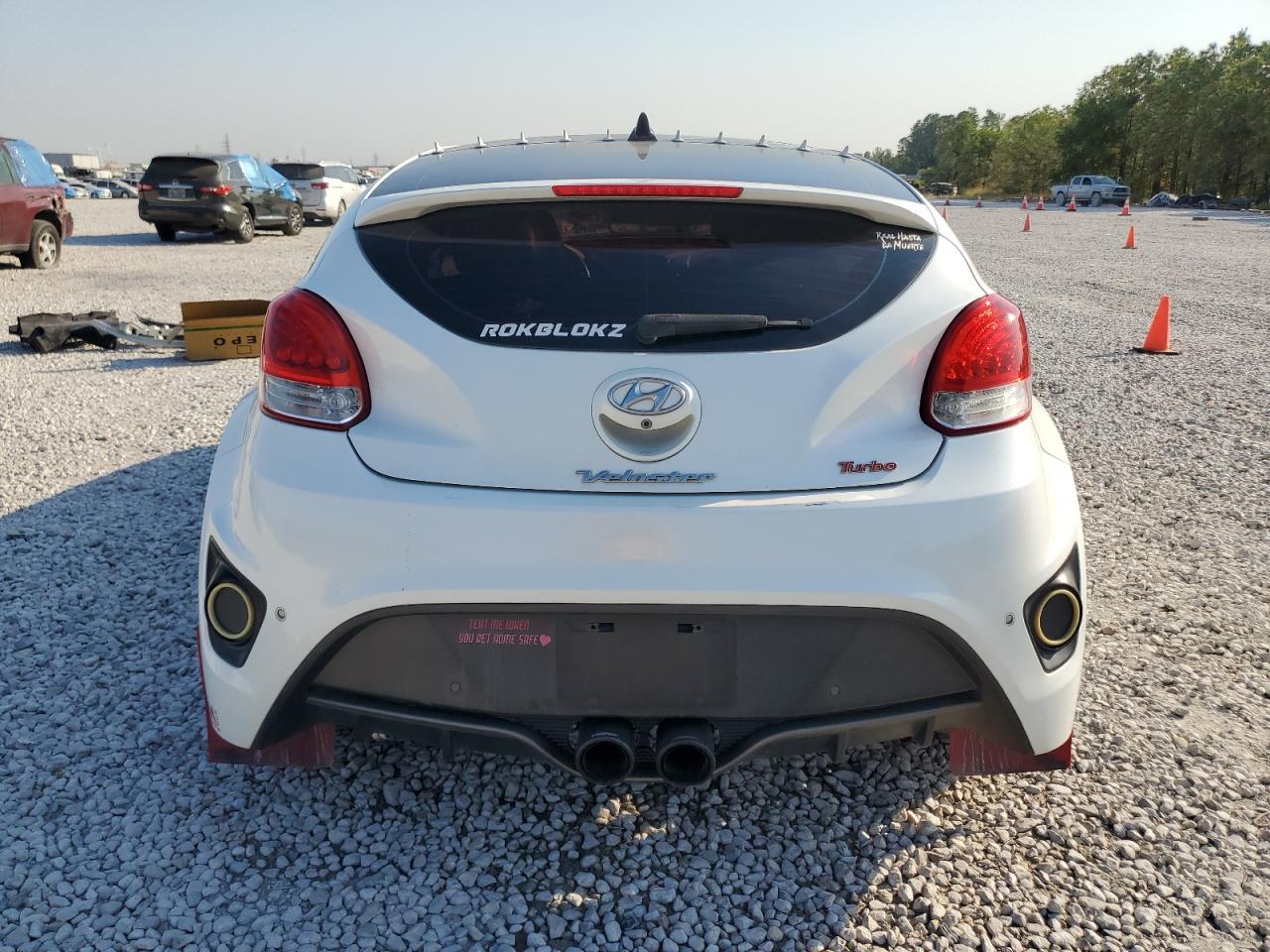 2016 Hyundai Veloster VIN KMHTC6AEXGU299433 Copart auction photo, front end damage thumbnail 6