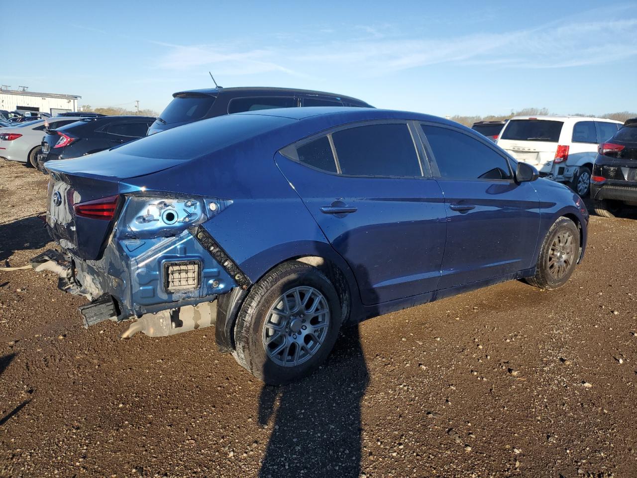 2019 Hyundai Elantra VIN 5NPD74LF5KH446235 Copart auction photo, rear end damage thumbnail 3