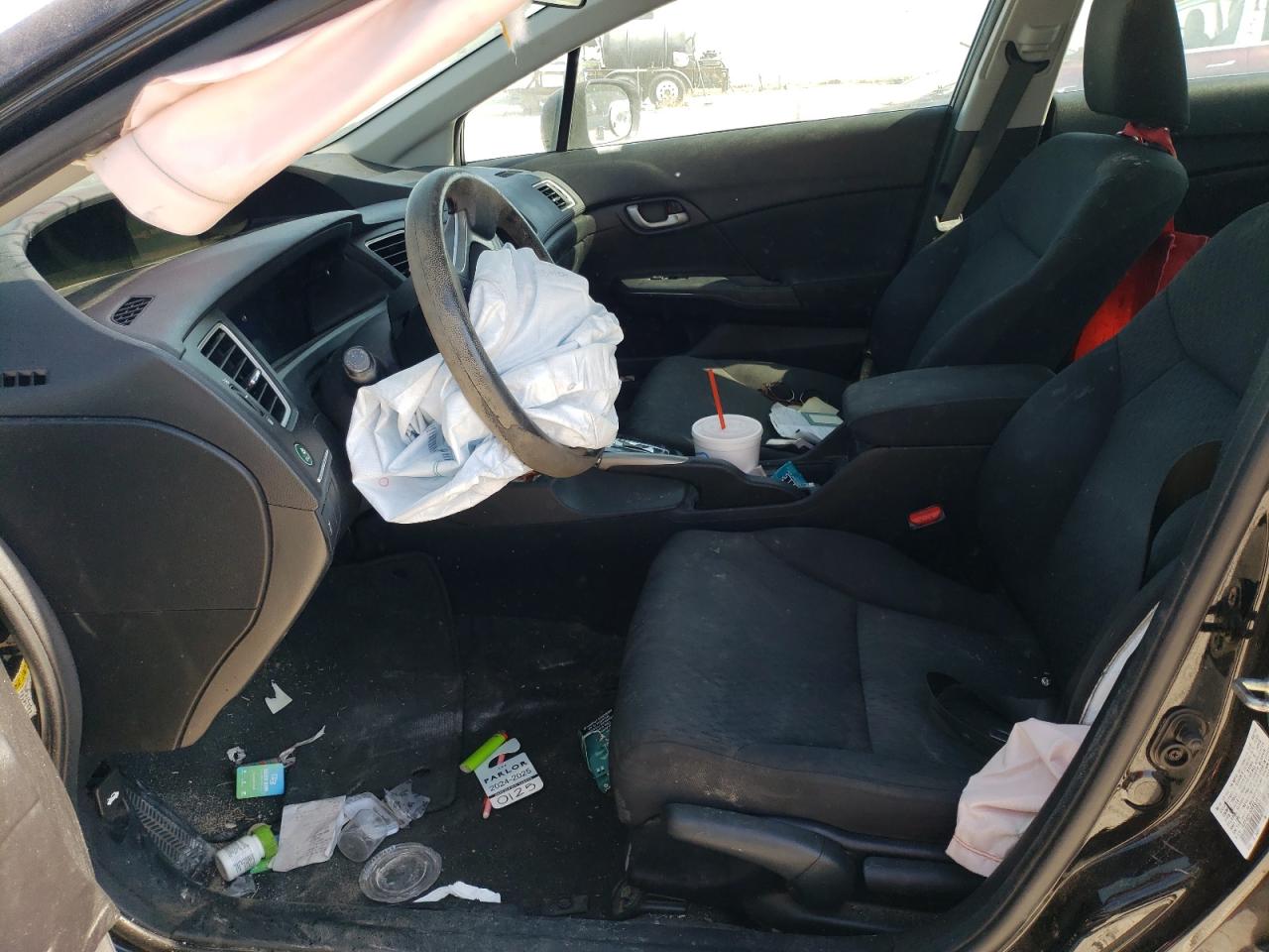 2014 Honda Civic VIN 19XFB2F50EE034134 Copart auction photo, front end / side damage thumbnail 7