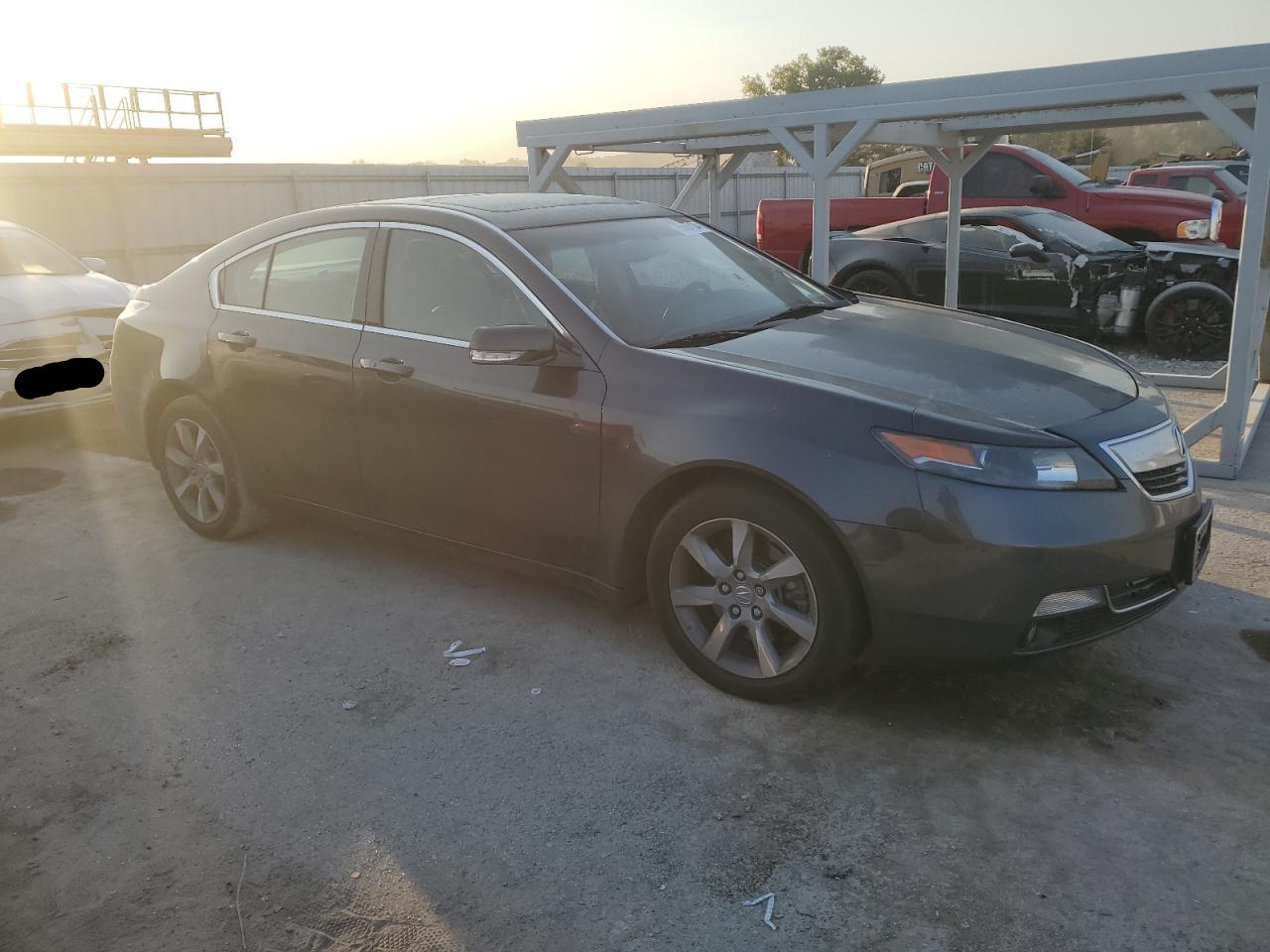 2012 Acura TL VIN 19UUA8F5XCA020577 Copart auction photo, side / front end damage thumbnail 4