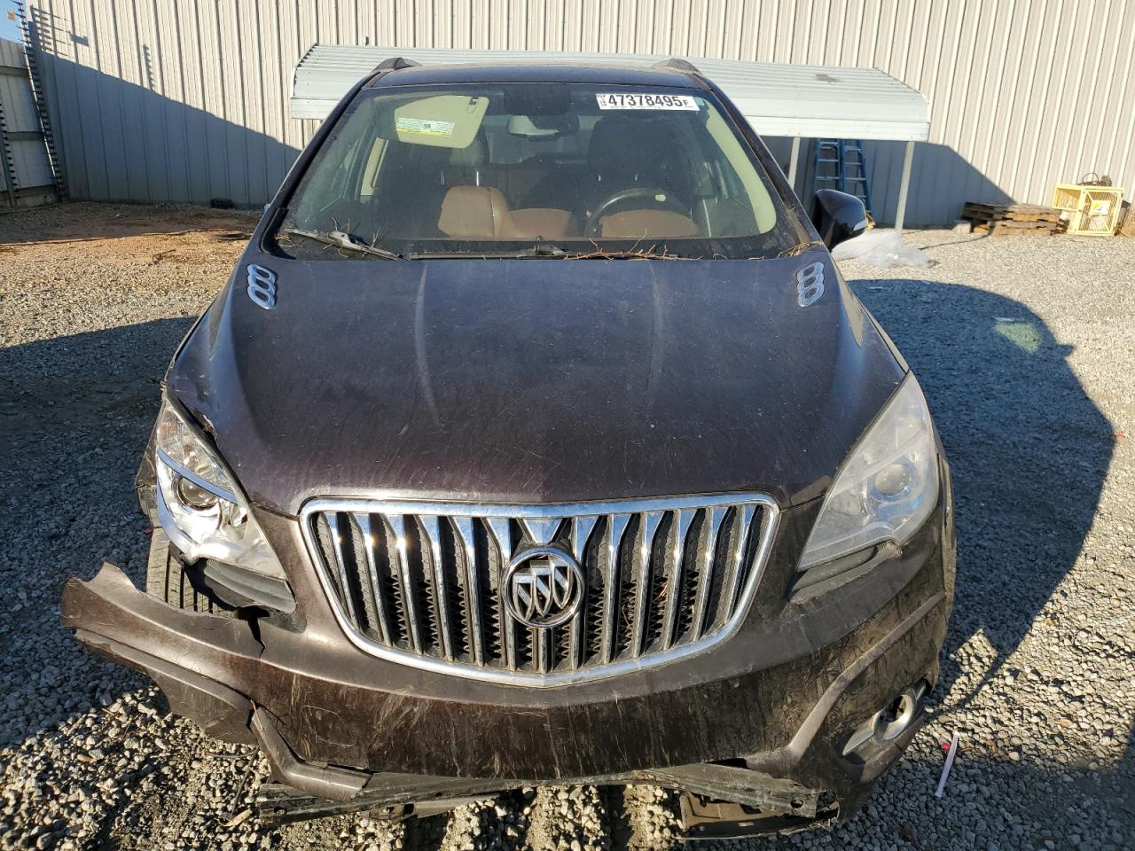 2014 Buick Encore VIN KL4CJCSB2EB562076 Copart auction photo, front end damage thumbnail 5