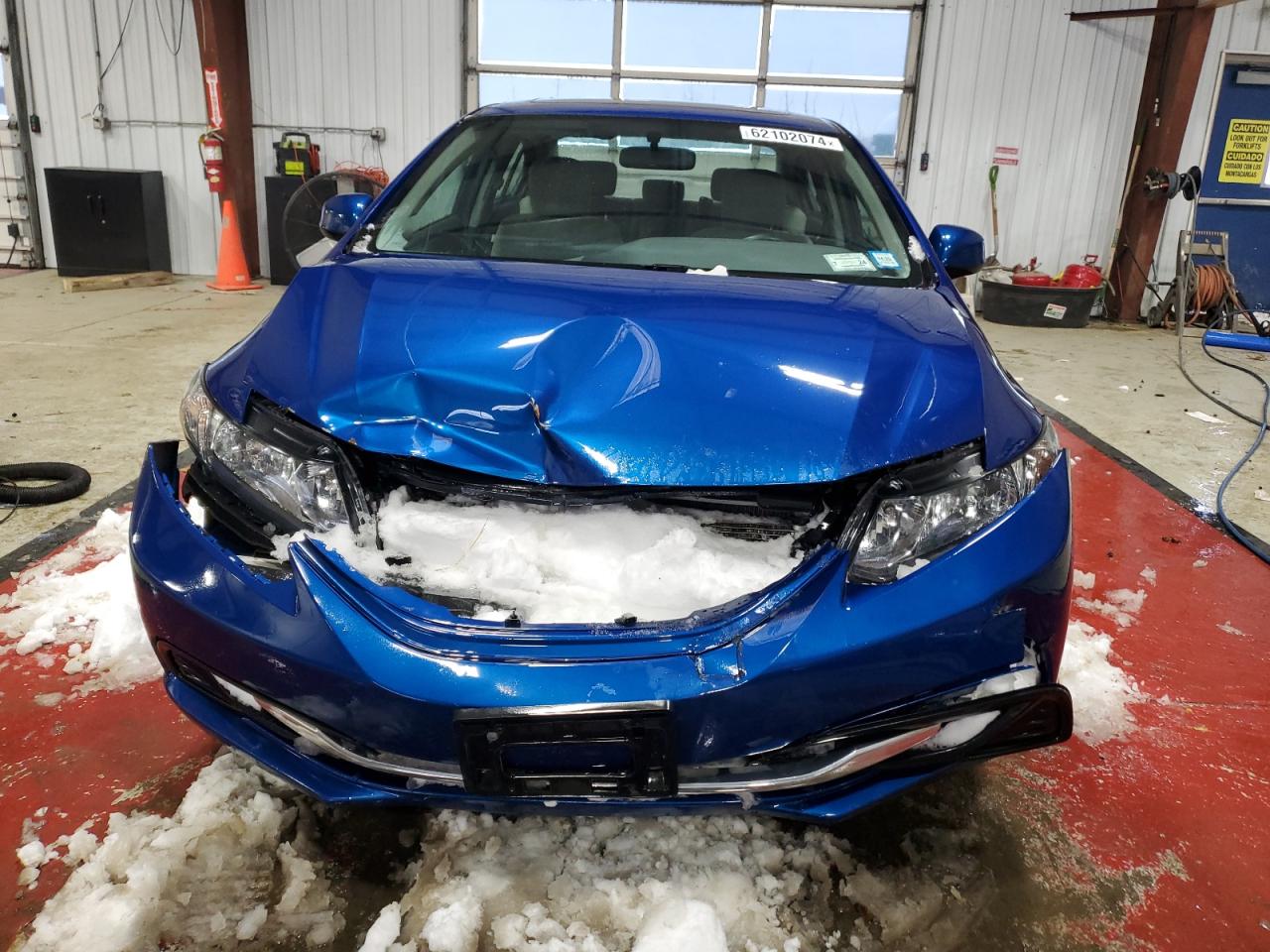 2013 Honda Civic VIN 19XFB2F81DE287794 Copart auction photo, front end / rear end damage thumbnail 5