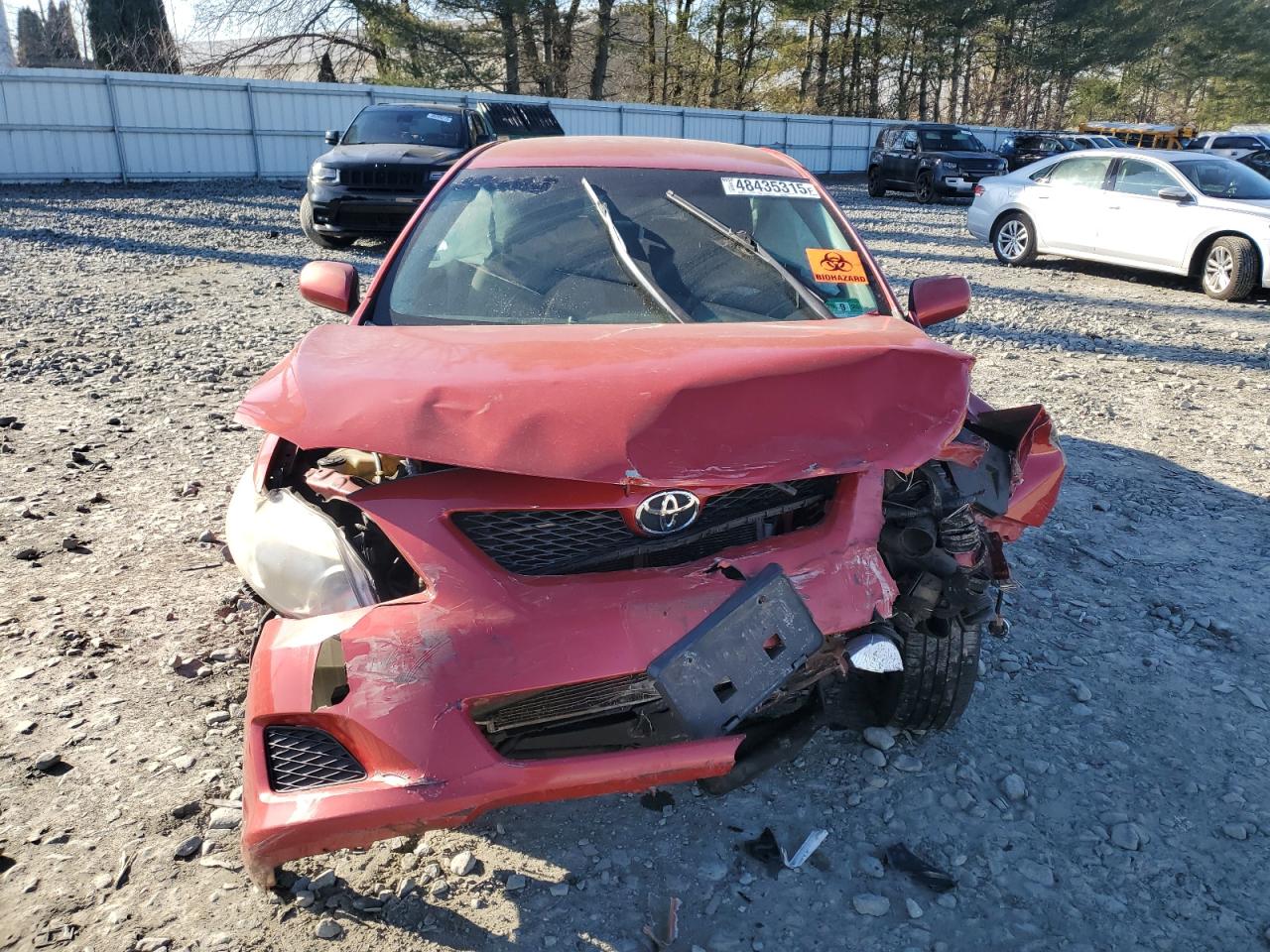 2010 Toyota Corolla VIN 2T1BU4EE5AC255369 Copart auction photo, front end damage thumbnail 5