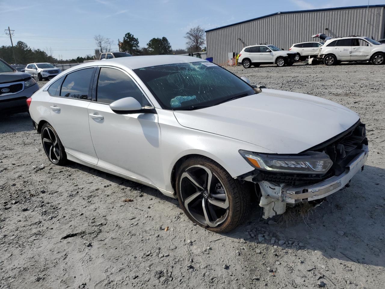 2018 Honda Accord VIN 1HGCV1F34JA157131 Copart auction photo, front end / rear end damage thumbnail 4