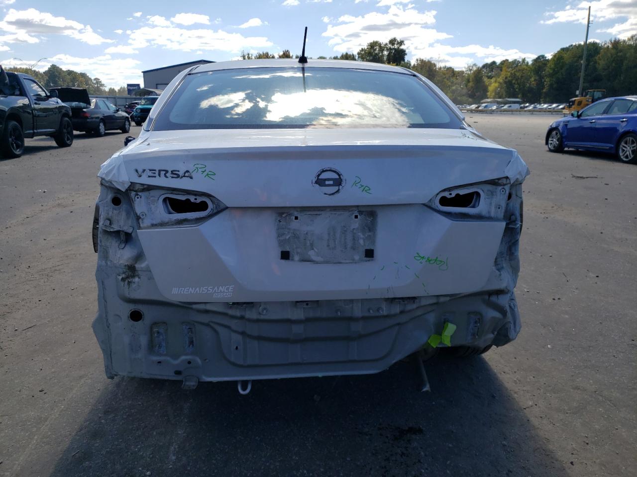 2021 Nissan Versa VIN 3N1CN8DV0ML855487 Copart auction photo, rear end / side damage thumbnail 6