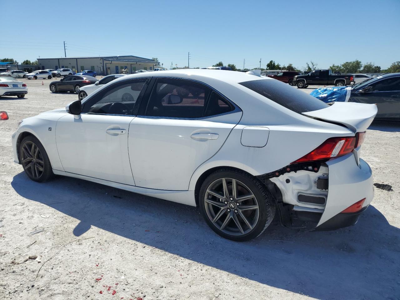 2016 Lexus IS VIN JTHBA1D22G5018423 Copart auction photo, rear end damage thumbnail 2