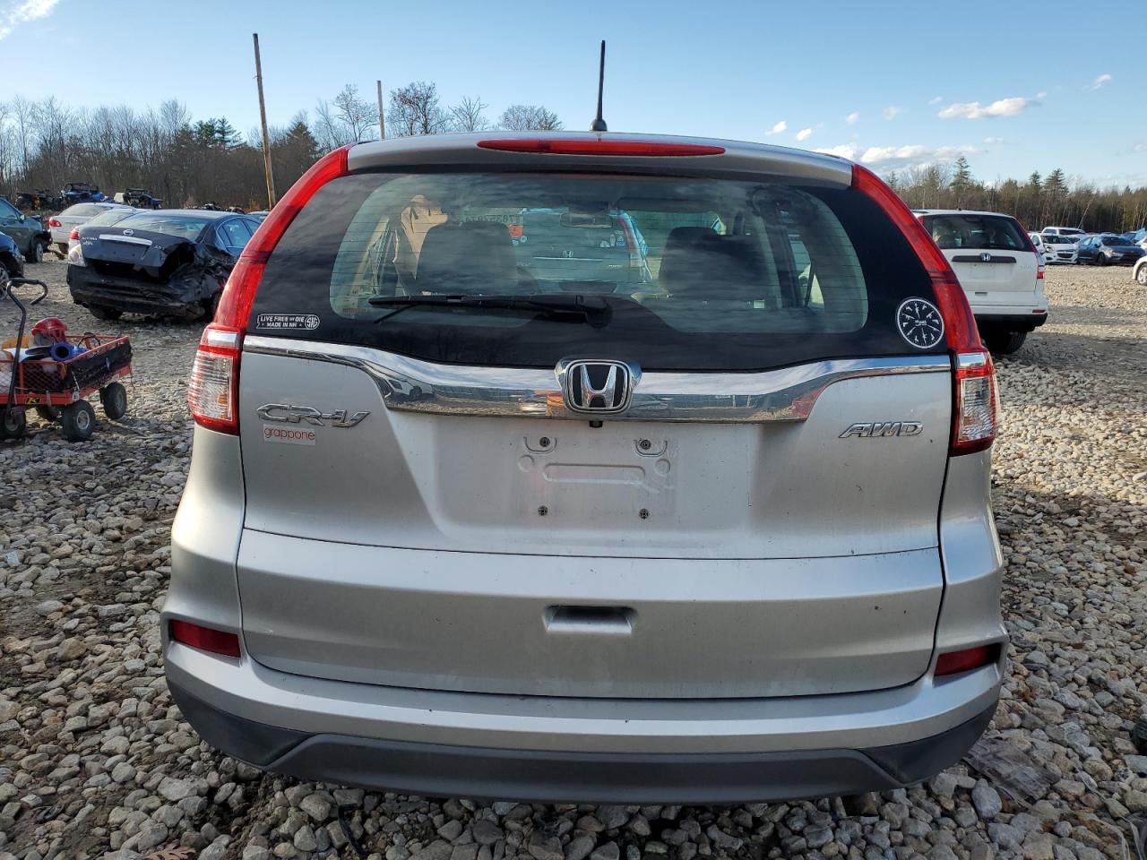 2016 Honda CR-V VIN 5J6RM4H34GL127502 Copart auction photo, side / minor dent/scratches damage thumbnail 6