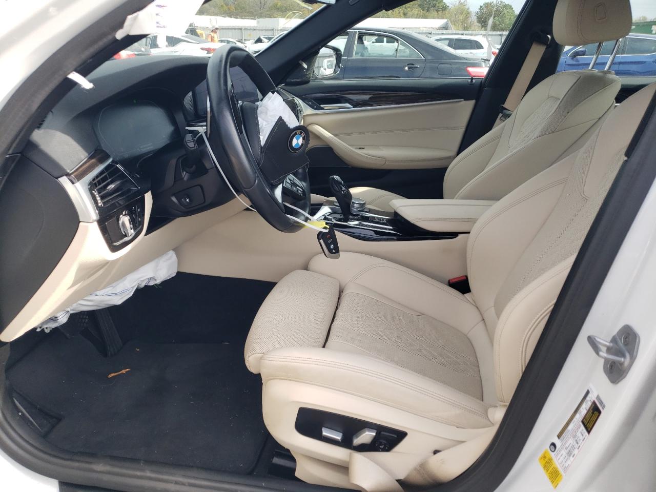2021 BMW 5er VIN WBA53BH01MCF75127 Copart auction photo, front end damage thumbnail 7
