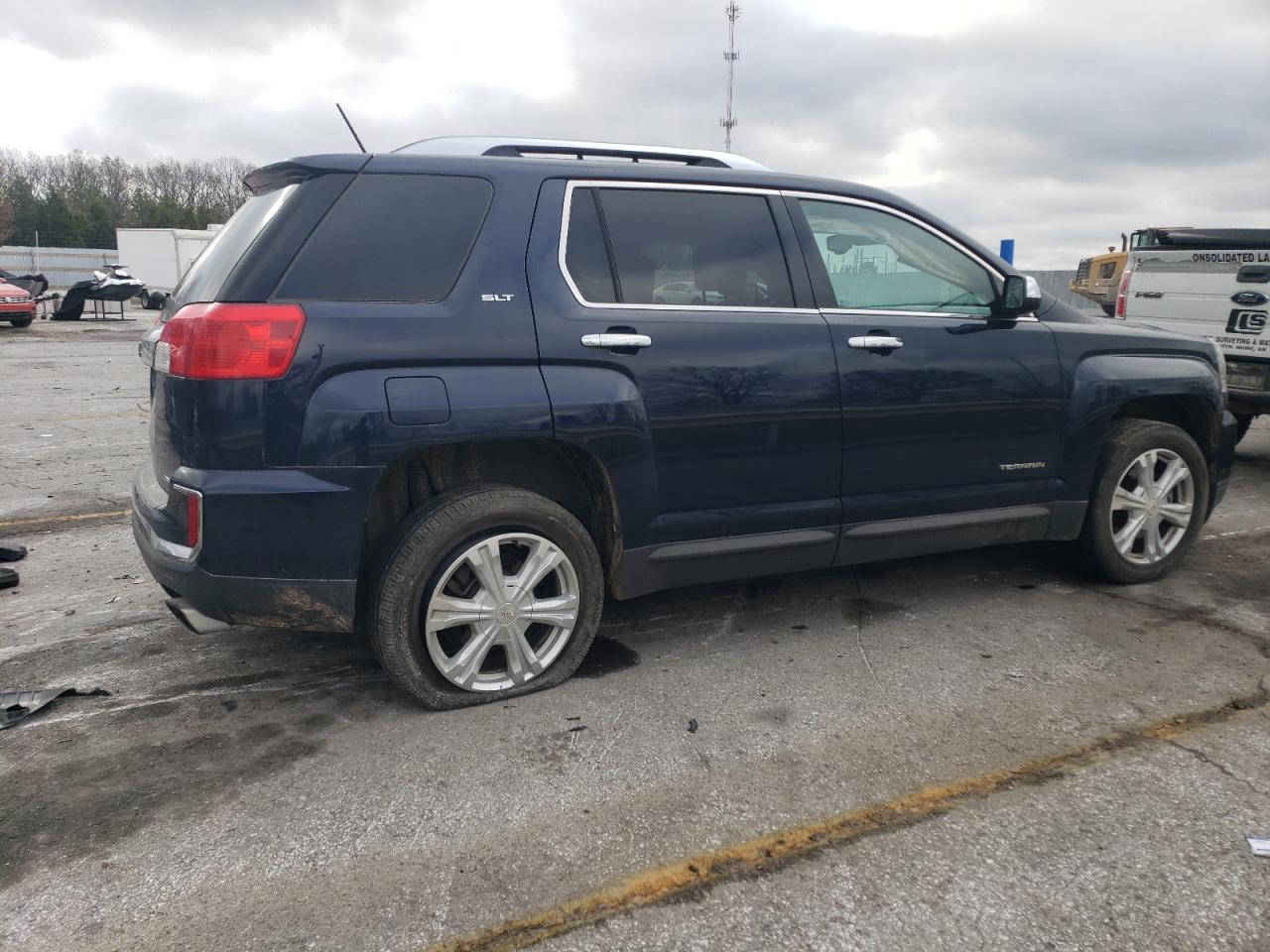 2016 GMC Terrain VIN 2GKFLUE36G6224343 Copart auction photo, side / rear end damage thumbnail 3