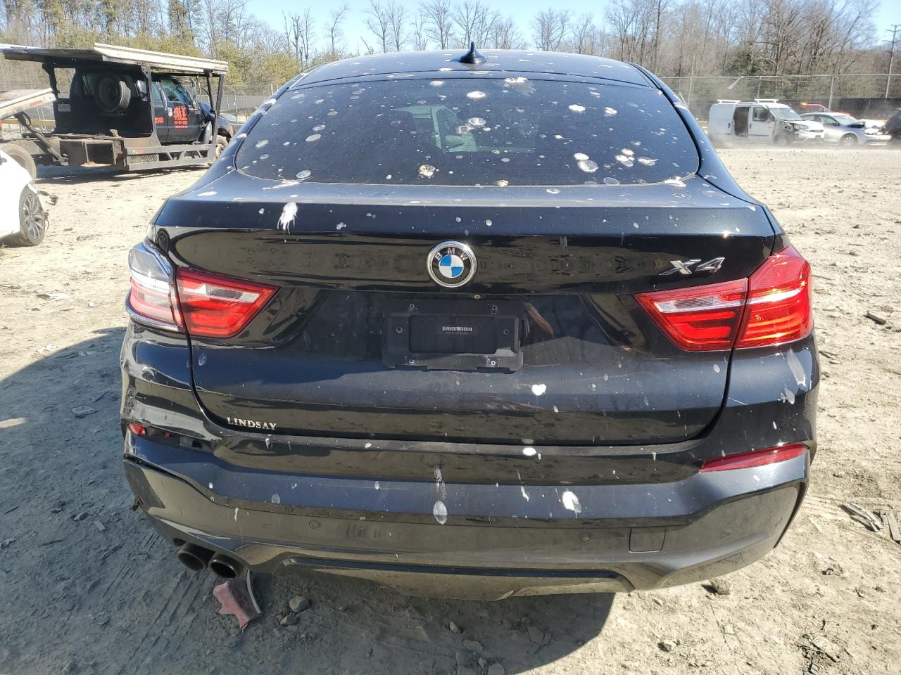 2018 BMW X4 VIN 5UXXW3C55J0T81222 Copart auction photo, rear end damage thumbnail 6