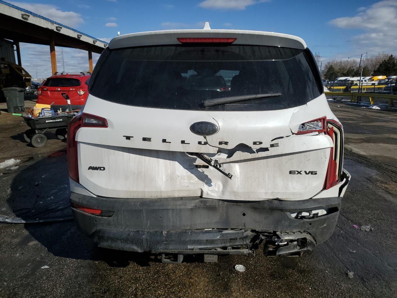 2021 KIA Telluride VIN 5XYP3DHC6MG154451 Copart auction photo, rear end / front end damage thumbnail 6
