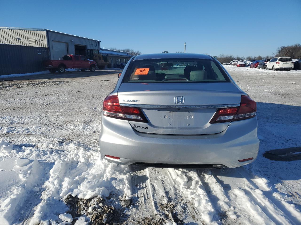 2014 Honda Civic VIN 19XFB2F5XEE064175 Copart auction photo, undercarriage damage thumbnail 6