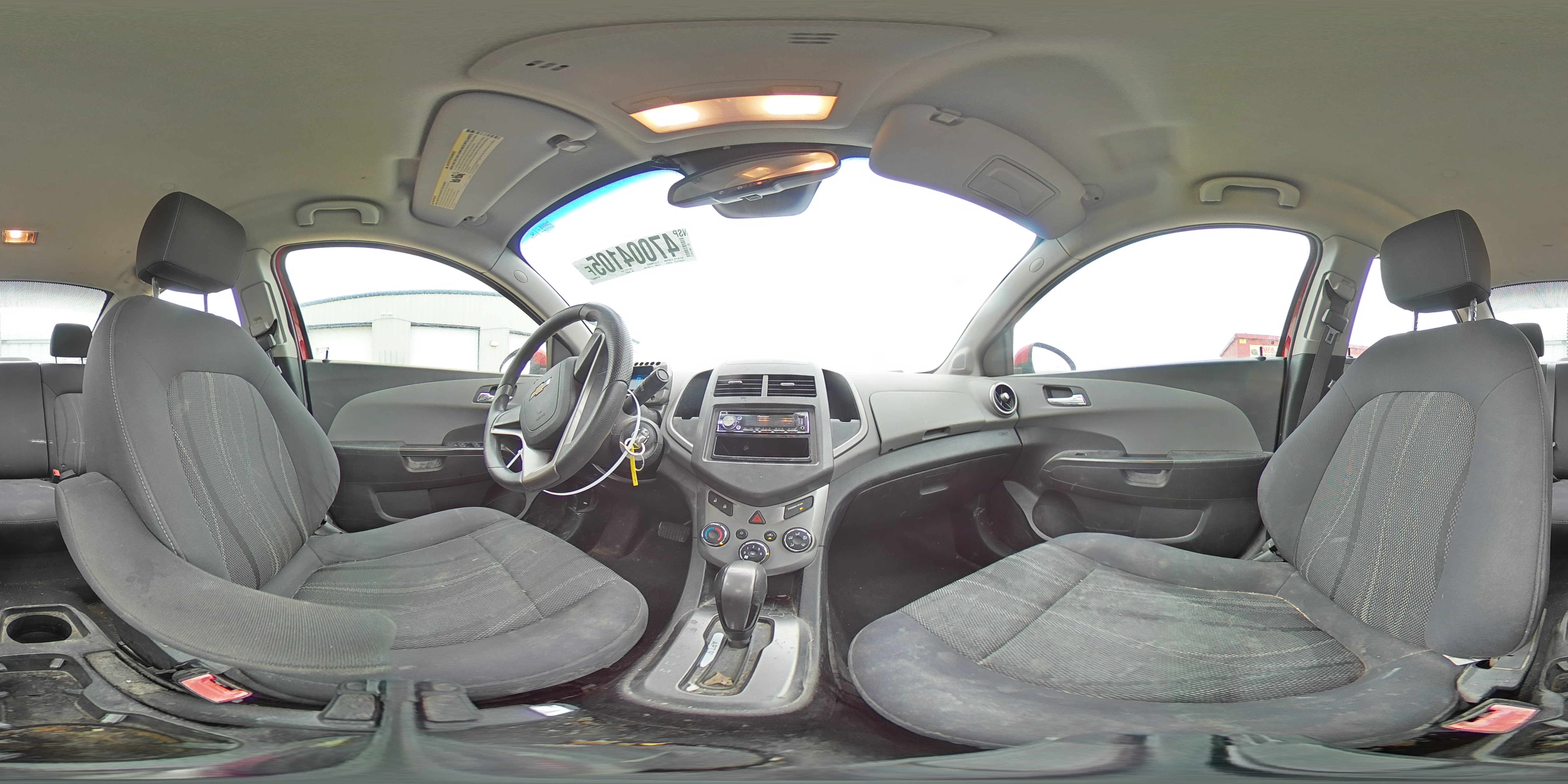 2012 Chevrolet Sonic VIN 1G1JC5SH4C4200431 Copart auction photo, side / rear end damage thumbnail 14