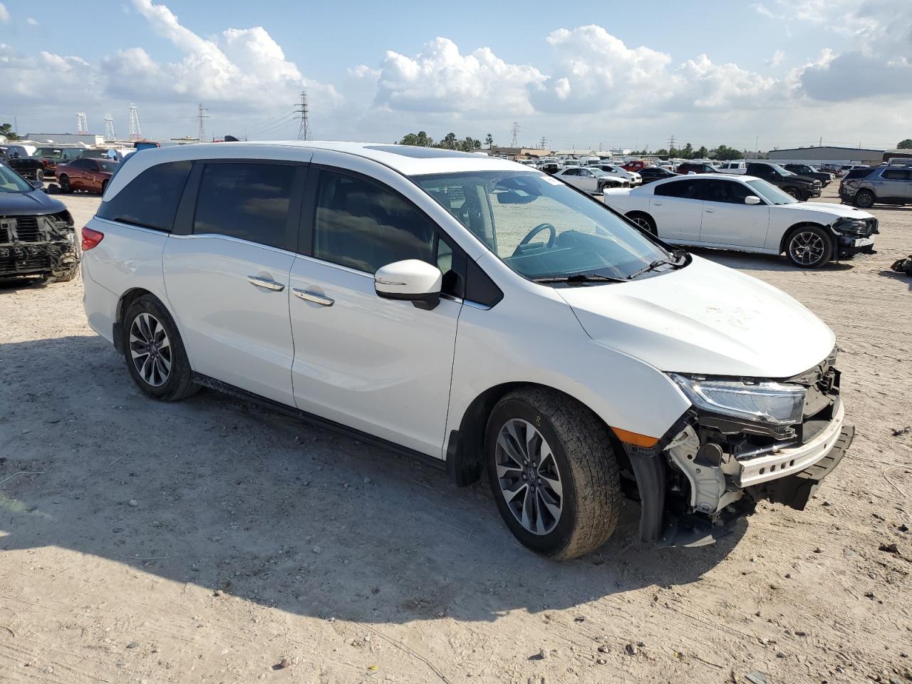 2022 Honda Odyssey VIN 5FNRL6H79NB013745 Copart auction photo, all over / undercarriage damage thumbnail 4