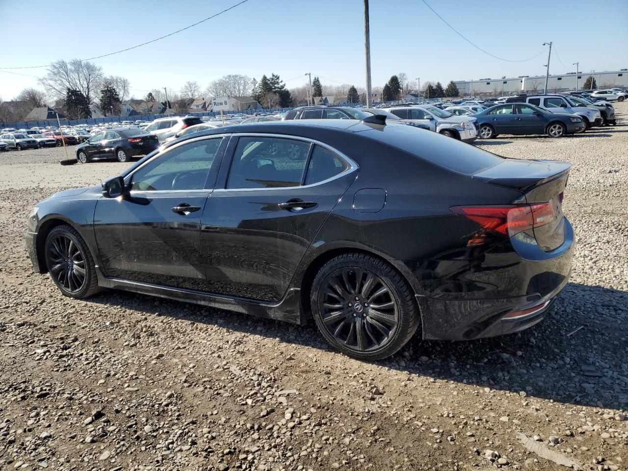 2017 Acura TLX VIN 19UUB3F56HA000091 Copart auction photo, side damage thumbnail 2