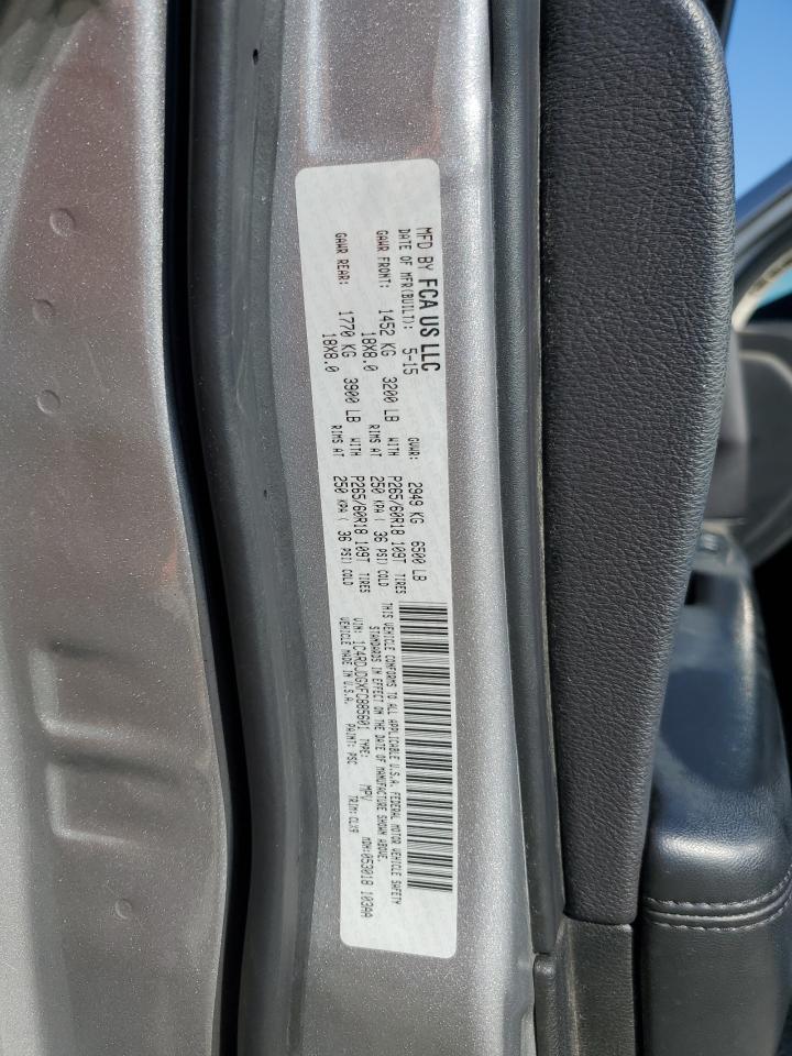 2015 Dodge Durango VIN 1C4RDJDGXFC885601 Copart auction photo, minor dent/scratches damage thumbnail 13