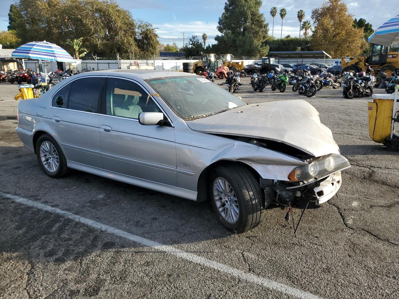 2003 BMW 5er VIN WBADT634X3CK28257 Copart auction photo, front end / minor dent/scratches damage thumbnail 4