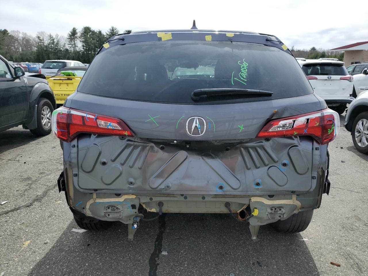 2017 Acura RDX VIN 5J8TB4H78HL029712 Copart auction photo, rear end / front end damage thumbnail 6