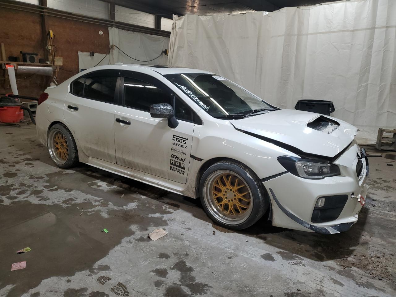 2017 Subaru WRX VIN JF1VA1N65H8814136 Copart auction photo, front end / side damage thumbnail 4