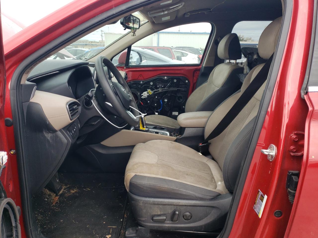 2020 Hyundai Santa Fe VIN 5NMS33AD6LH165400 Copart auction photo, front end / minor dent/scratches damage thumbnail 7