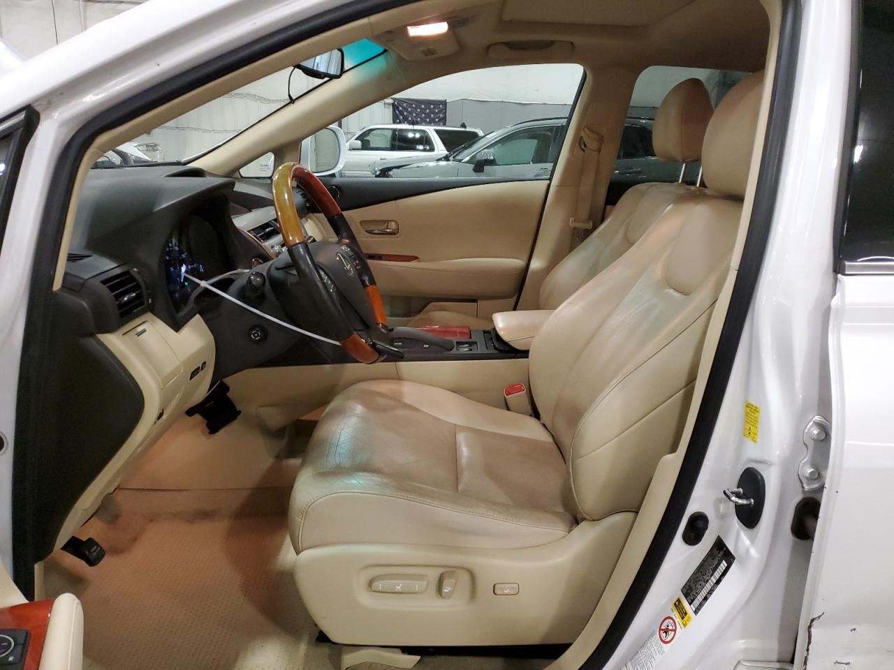 2010 Lexus RX VIN 2T2BK1BA0AC031833 Copart auction photo, front end / side damage thumbnail 7
