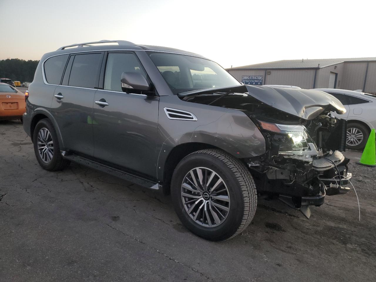 2024 Nissan Armada VIN JN8AY2BA3R9417804 Copart auction photo, front end damage thumbnail 4