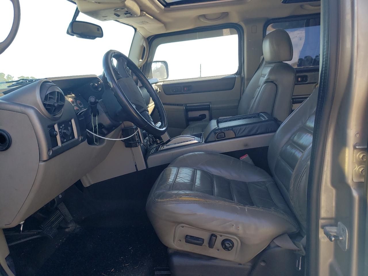 2003 Hummer H2 VIN 5GRGN23U53H116082 Copart auction photo, front end / side damage thumbnail 7