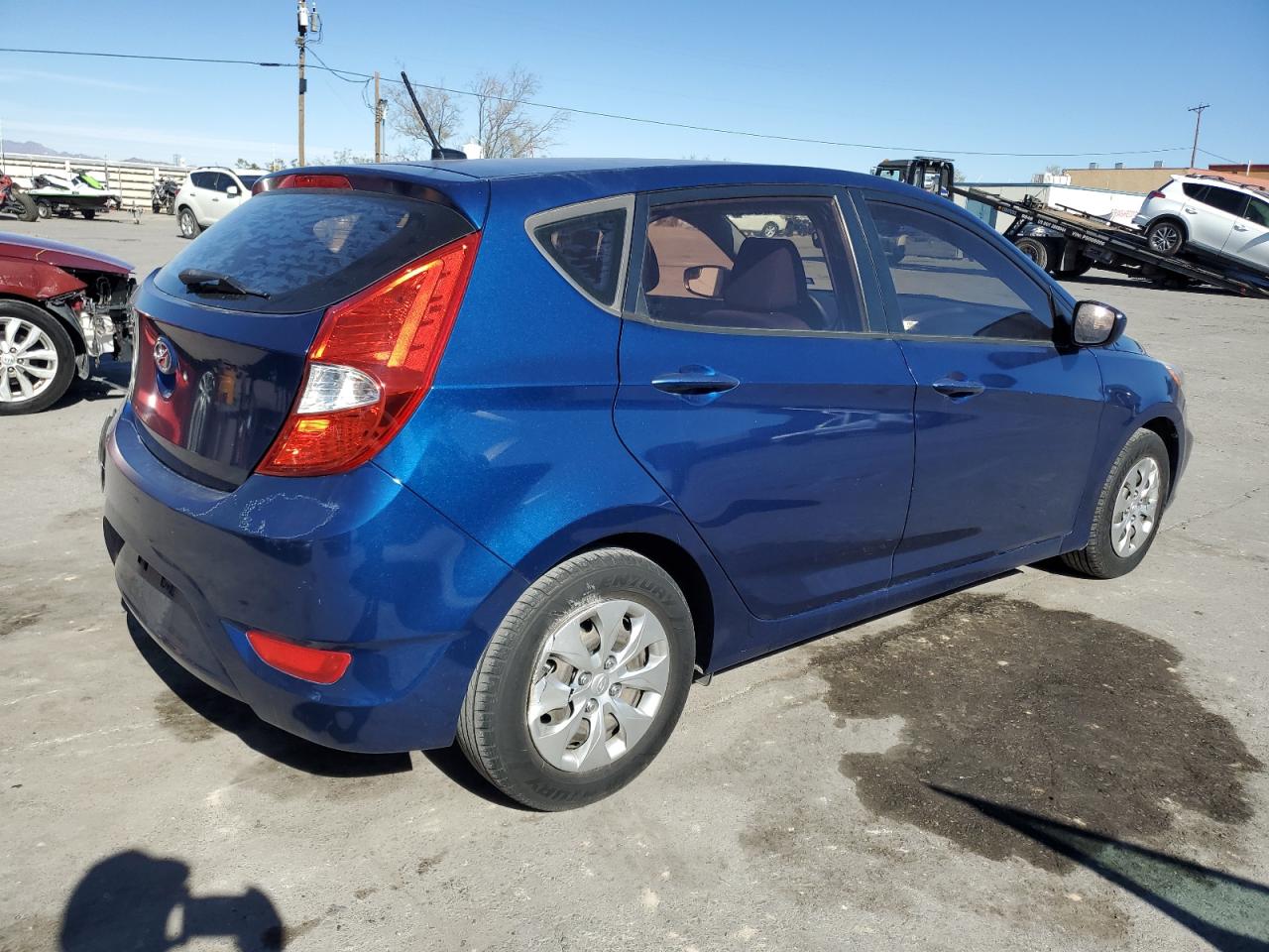 2016 Hyundai Accent VIN KMHCT5AE1GU248199 Copart auction photo, rear end / front end damage thumbnail 3