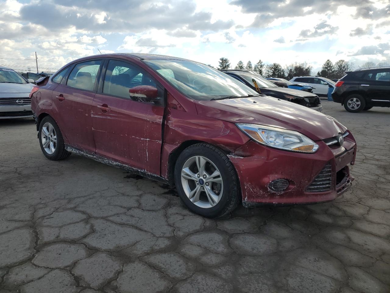 2014 Ford Focus VIN 1FADP3F24EL152205 Copart auction photo, rear end / front end damage thumbnail 4