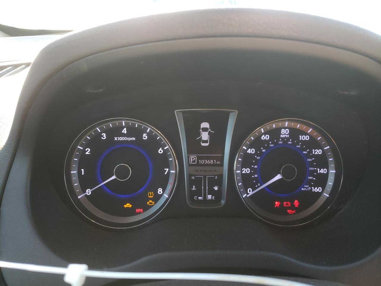 2012 Hyundai Azera VIN KMHFG4JG5CA153587 Copart auction photo, side / front end damage thumbnail 9