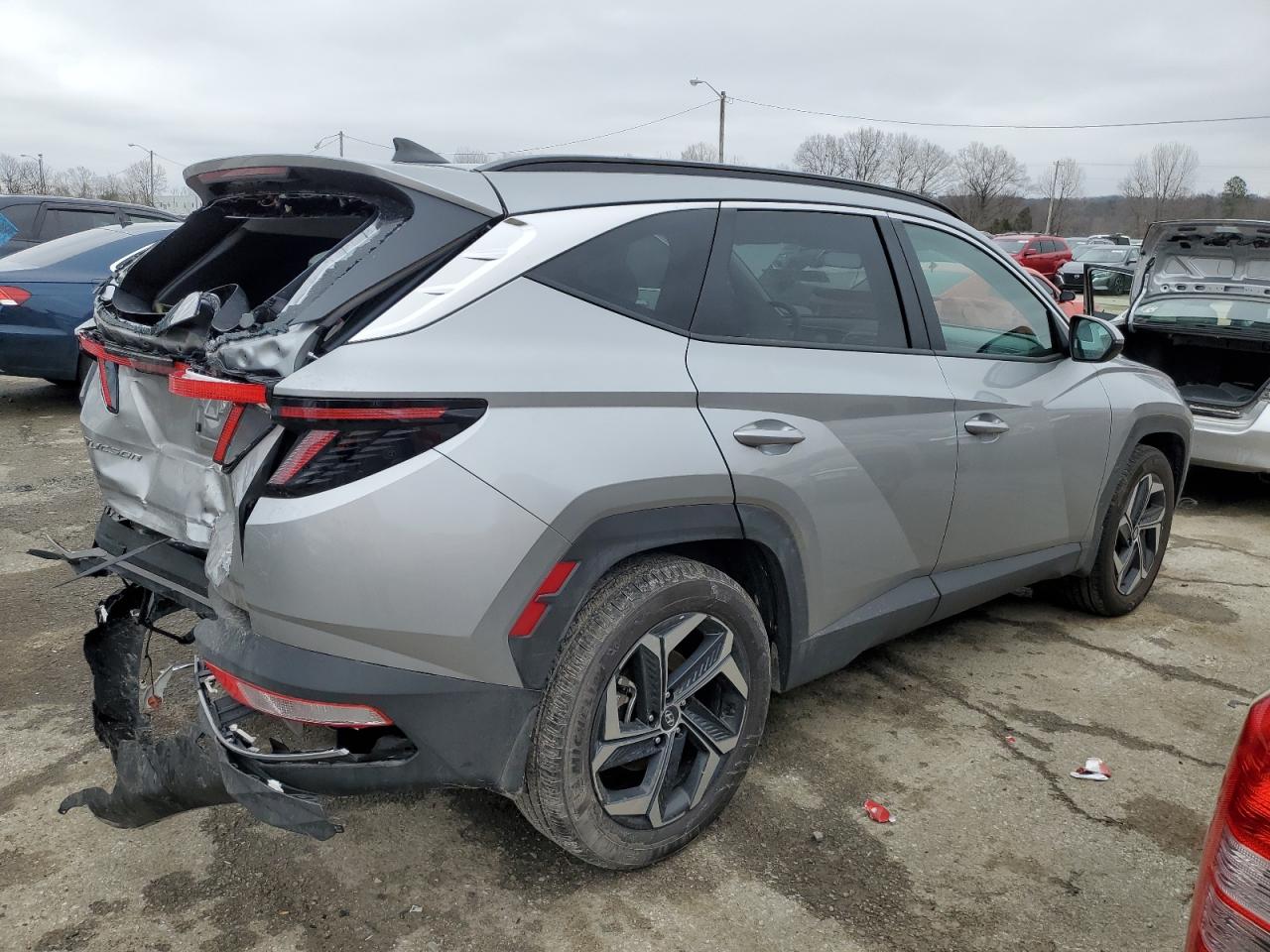 2024 Hyundai Tucson VIN KM8JCCD14RU203975 Copart auction photo, rear end damage thumbnail 3