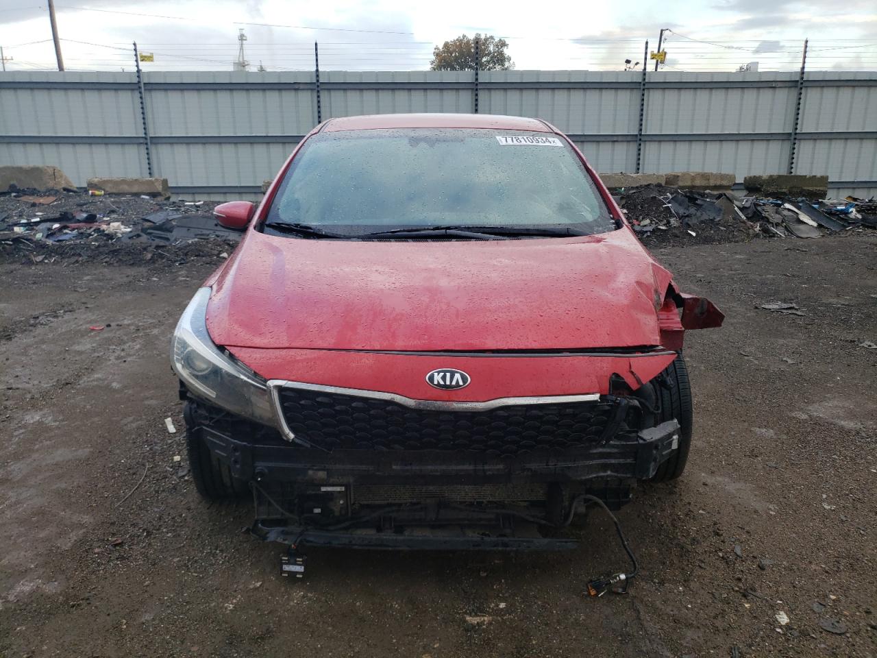 2017 KIA Forte VIN 3KPFL4A79HE019668 Copart auction photo, front end / side damage thumbnail 5