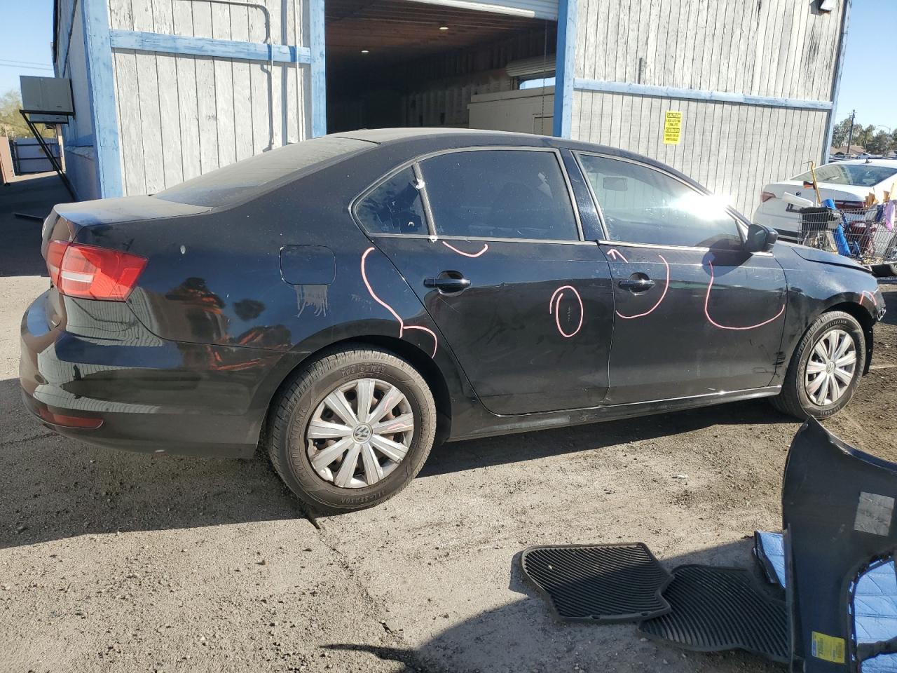 2015 Volkswagen Jetta VIN 3VW2K7AJ1FM340683 Copart auction photo, front end damage thumbnail 3