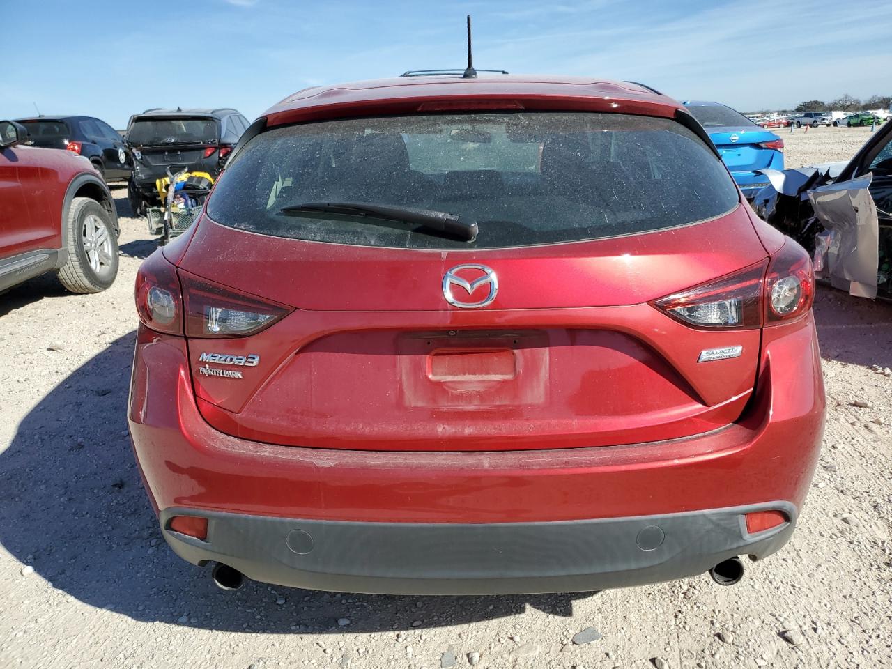 2015 Mazda 3 VIN 3MZBM1L73FM214401 Copart auction photo, side / front end damage thumbnail 6