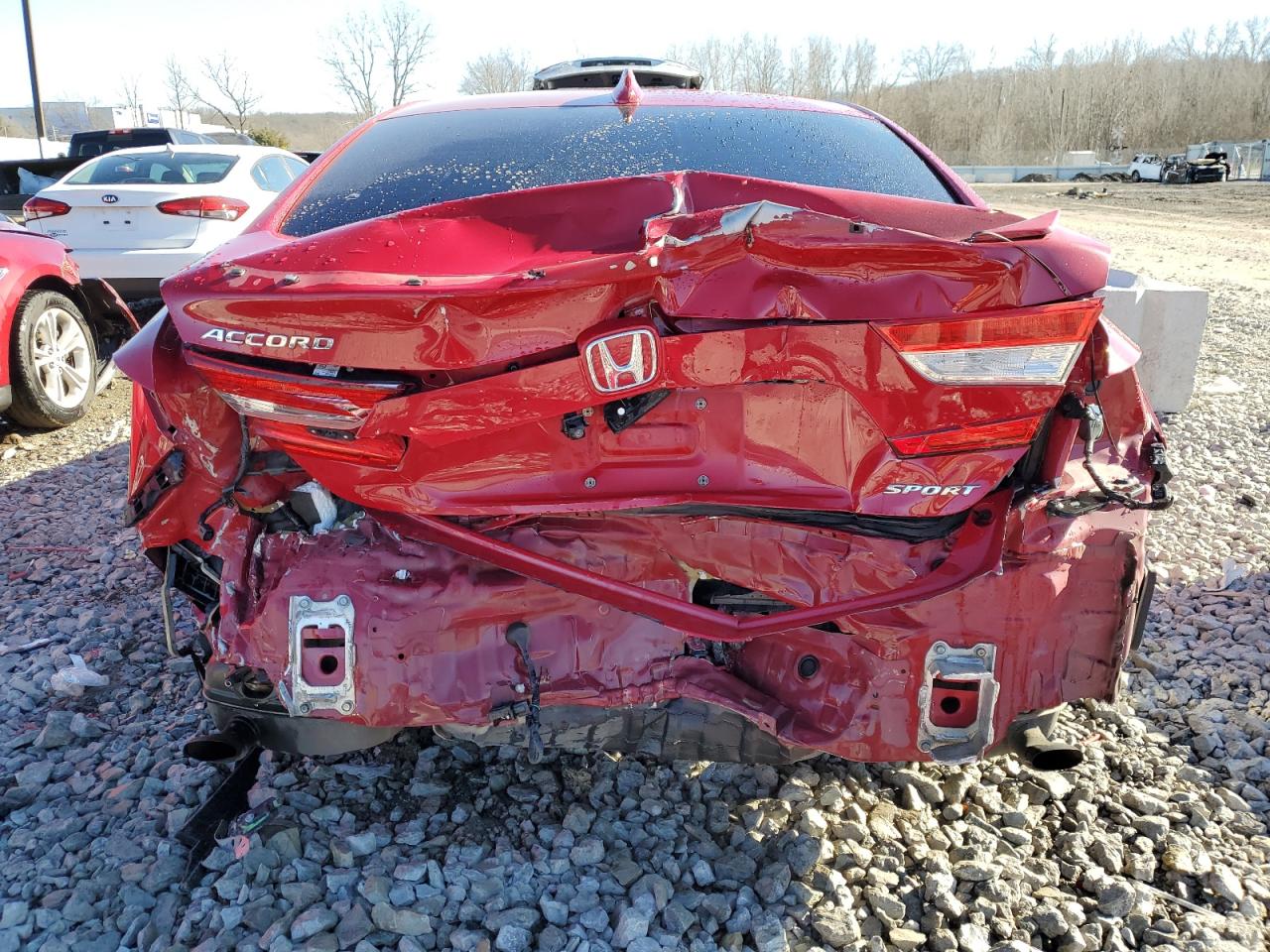 2018 Honda Accord VIN 1HGCV1F3XJA131391 Copart auction photo, rear end damage thumbnail 6
