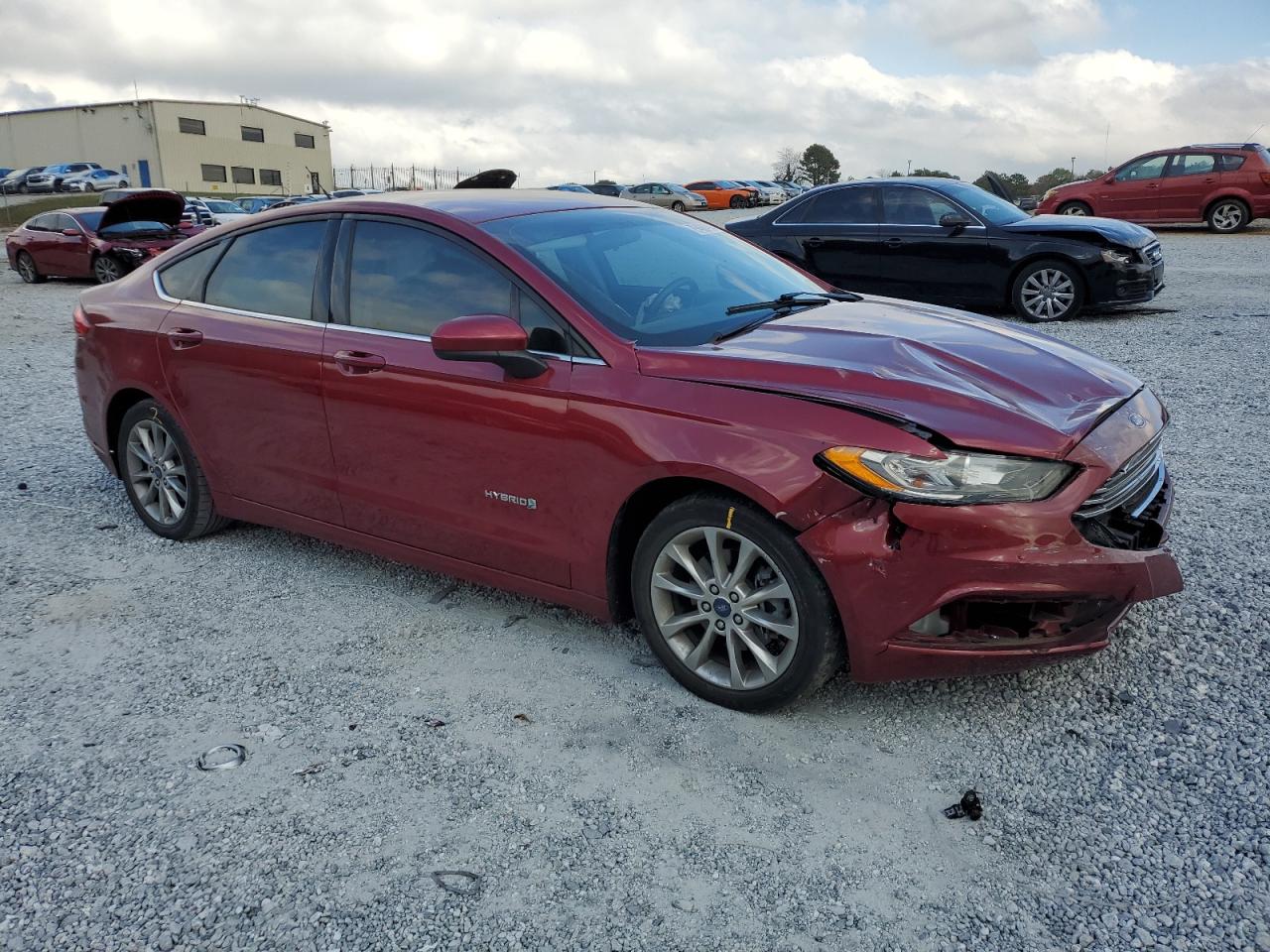 2017 Ford Fusion VIN 3FA6P0LU6HR314614 Copart auction photo, front end / mechanical damage thumbnail 4