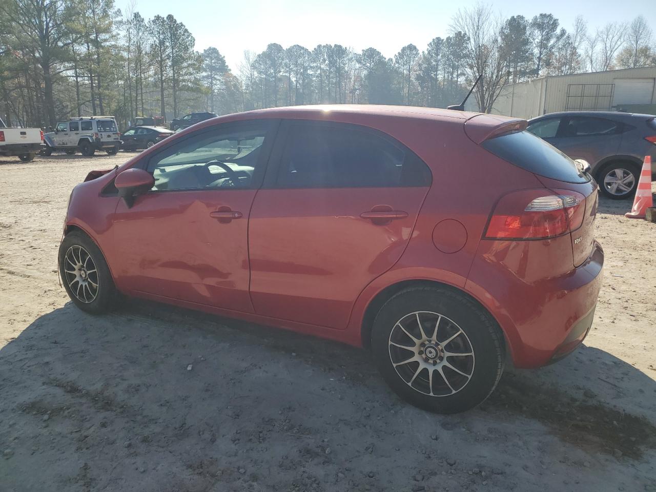 2012 KIA Rio VIN KNADN5A3XC6093729 Copart auction photo, front end damage thumbnail 2