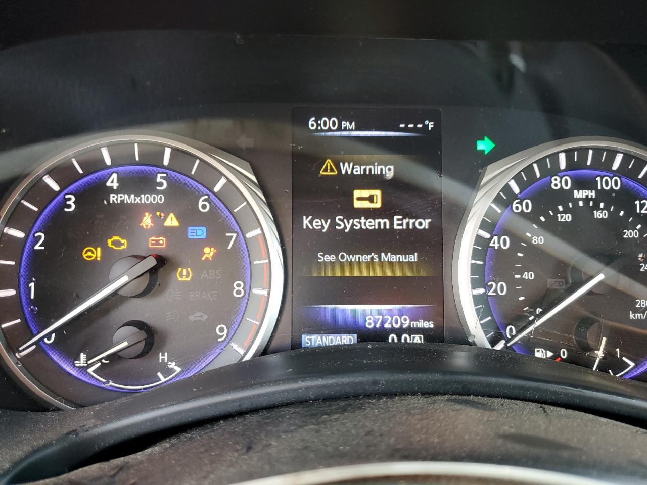 2018 Infiniti Q60 VIN JN1EV7EK5JM340557 Copart auction photo, front end / side damage thumbnail 9