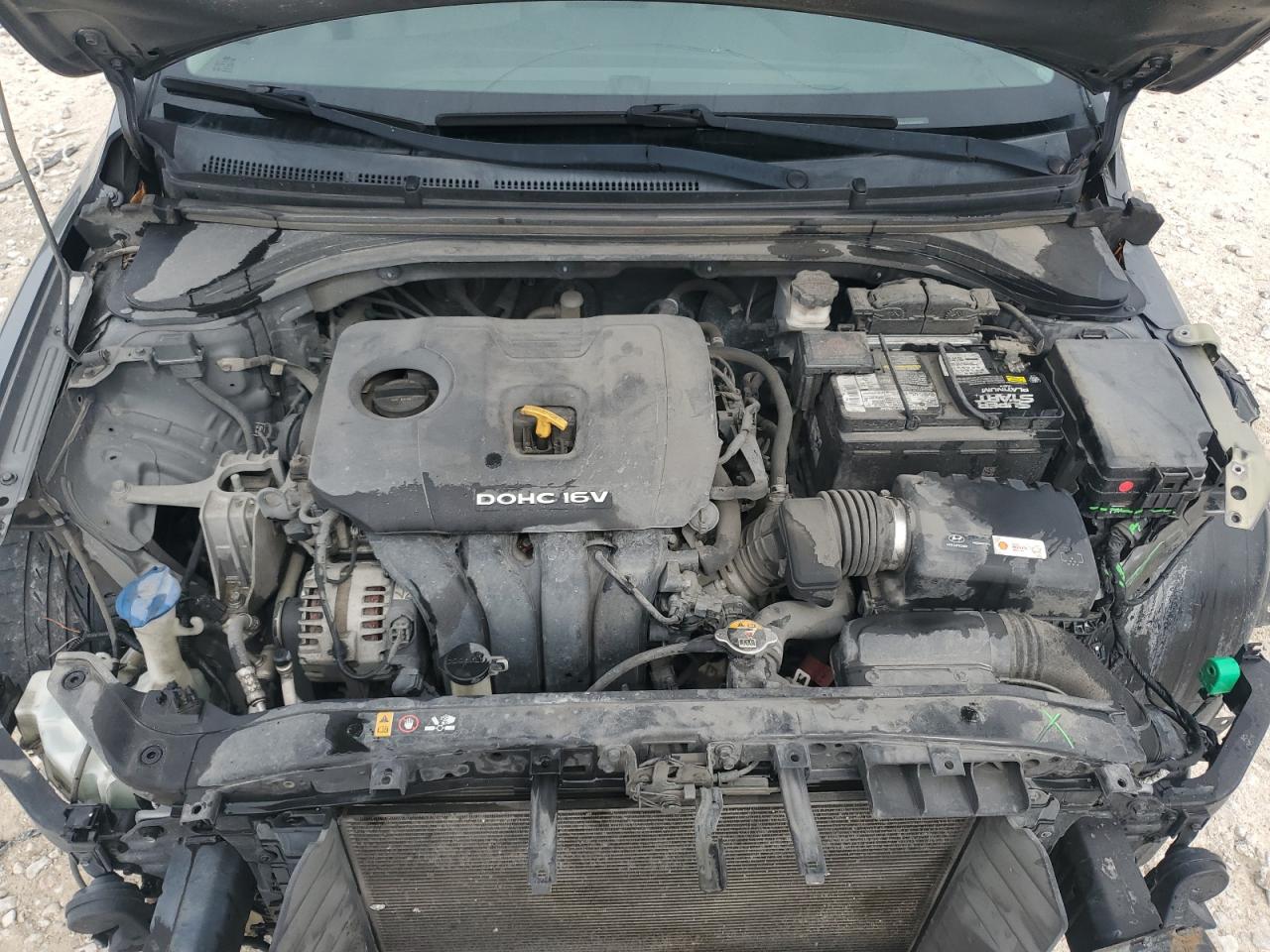 2018 Hyundai Elantra VIN KMHD84LF1JU527777 Copart auction photo, front end / side damage thumbnail 11
