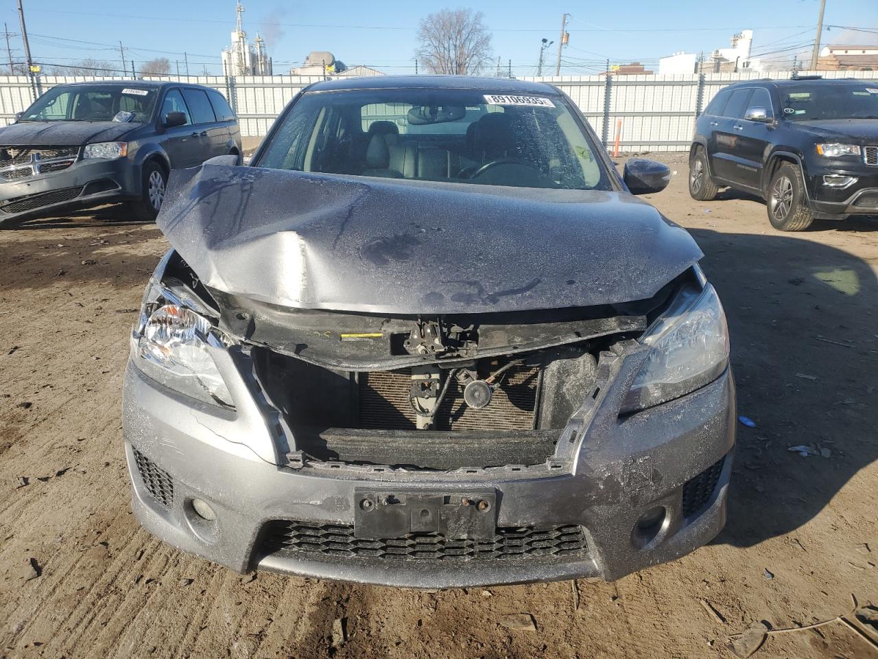 2015 Nissan Sentra VIN 3N1AB7AP6FY336367 Copart auction photo, front end damage thumbnail 5