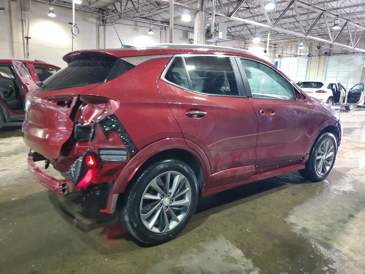 2022 Buick Encore VIN KL4MMDSL7NB105774 Copart auction photo, all over damage thumbnail 3
