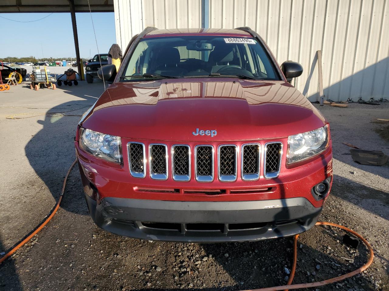 2017 Jeep Compass VIN 1C4NJCBA8HD123401 Copart auction photo, side / front end damage thumbnail 5