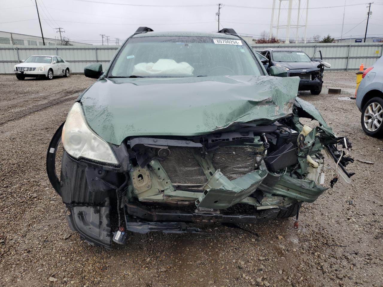 2011 Subaru Outback VIN 4S4BRCKC5B3336635 Copart auction photo, front end damage thumbnail 5