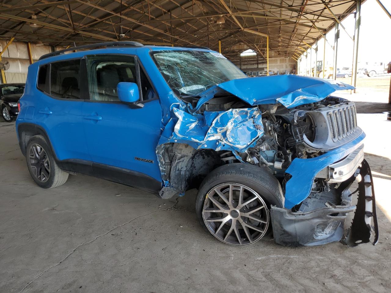 2015 Jeep Renegade VIN ZACCJABT2FPB32834 Copart auction photo, front end / side damage thumbnail 4