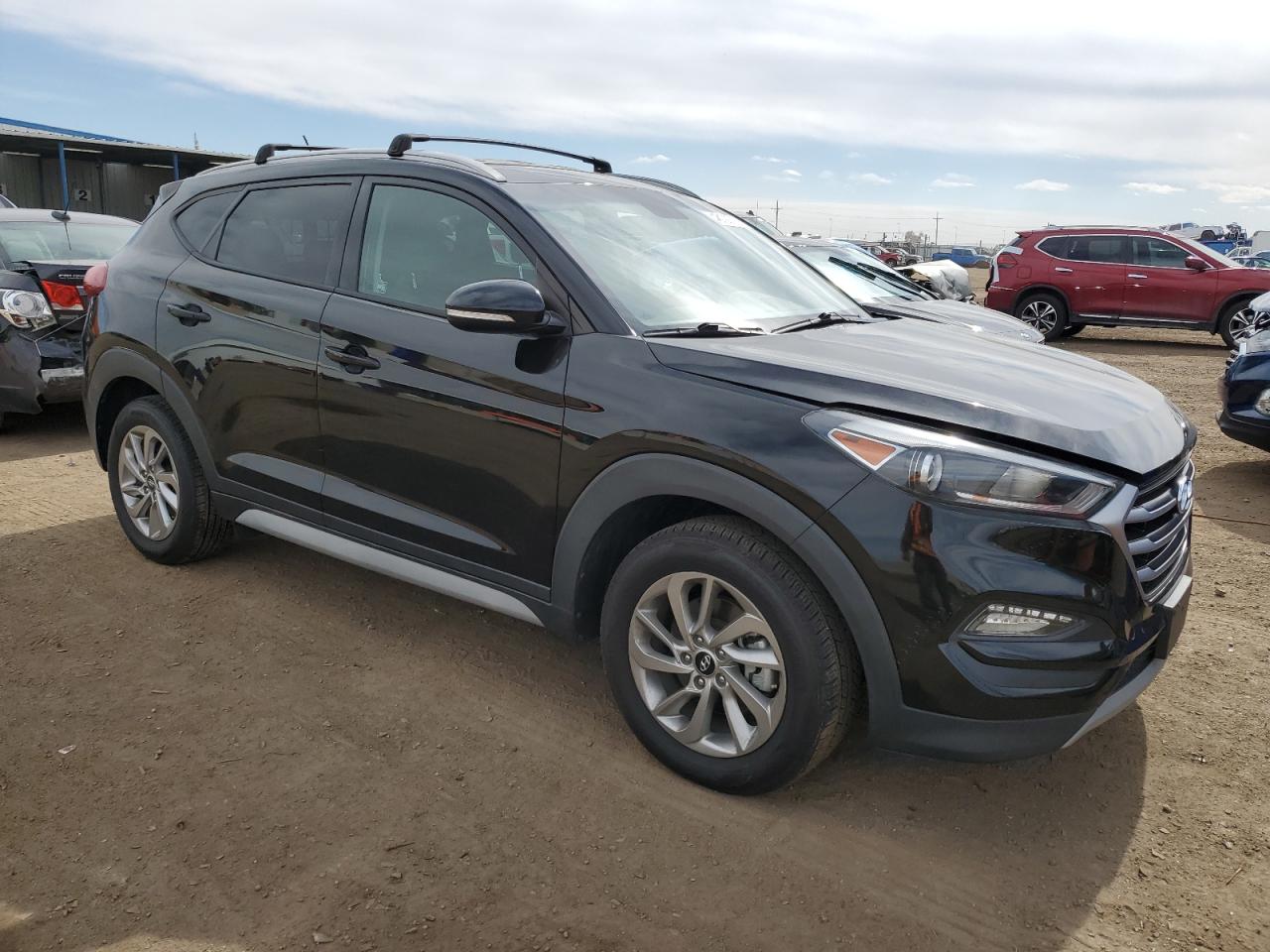 2017 Hyundai Tucson VIN KM8J3CA20HU506943 Copart auction photo, vandalism damage thumbnail 4