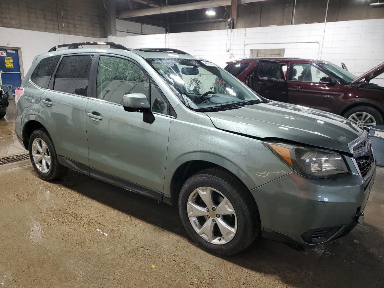 2015 Subaru Forester VIN JF2SJAKCXFH820519 Copart auction photo, front end / rear end damage thumbnail 4