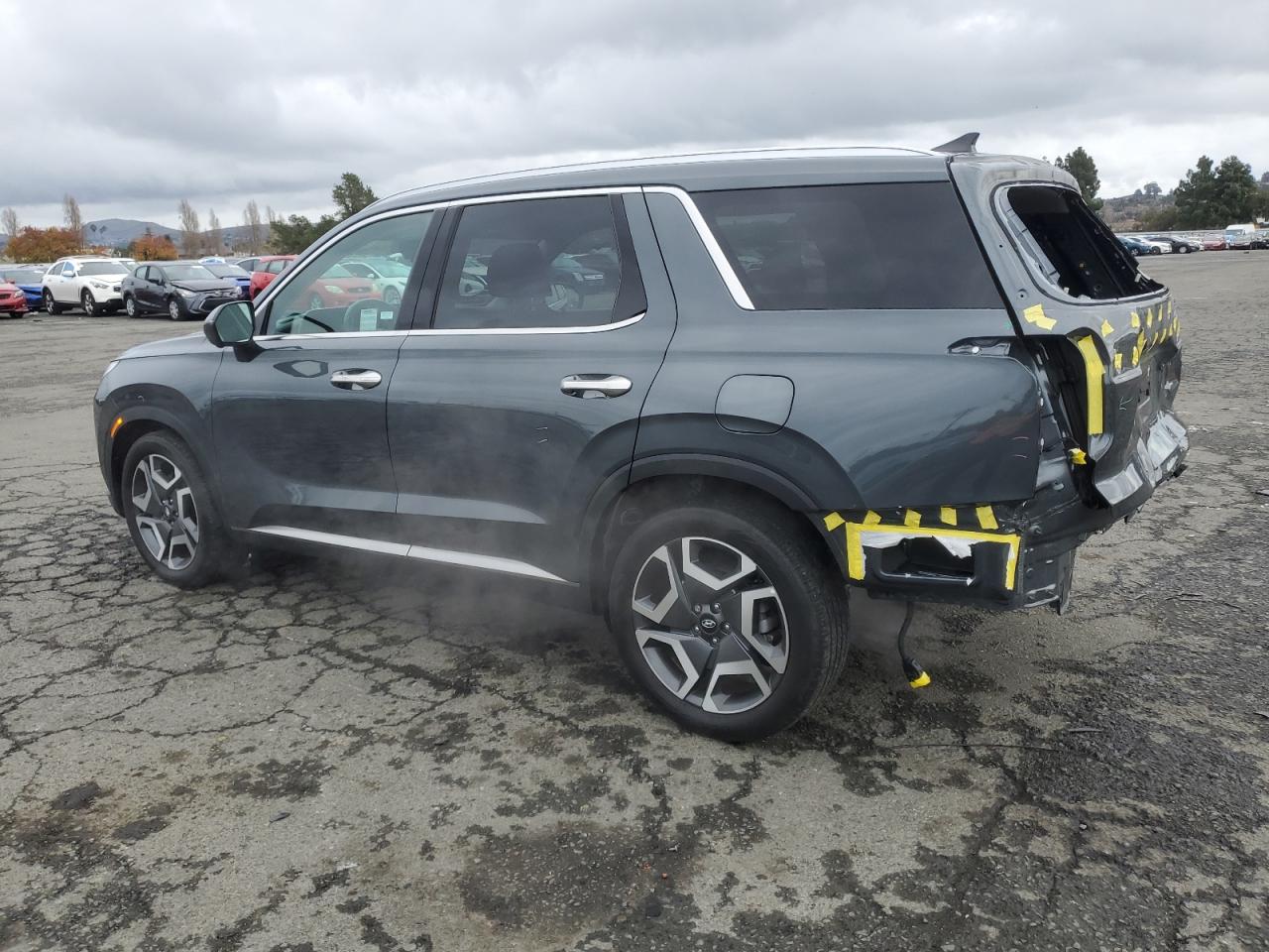 2023 Hyundai Palisade VIN KM8R54GE9PU491751 Copart auction photo, rear end damage thumbnail 2